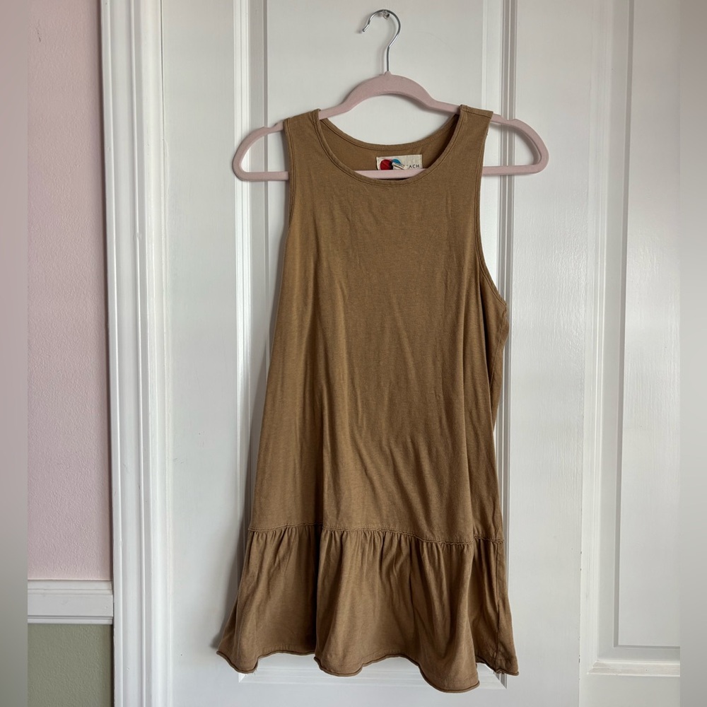 Free People Beach Sleeveless Ruffle-Hem Tank Dress / Cover Up